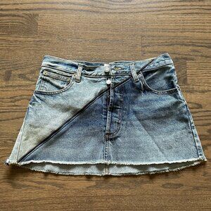 NWT EB Denim Gemini Colorblock Miniskirt